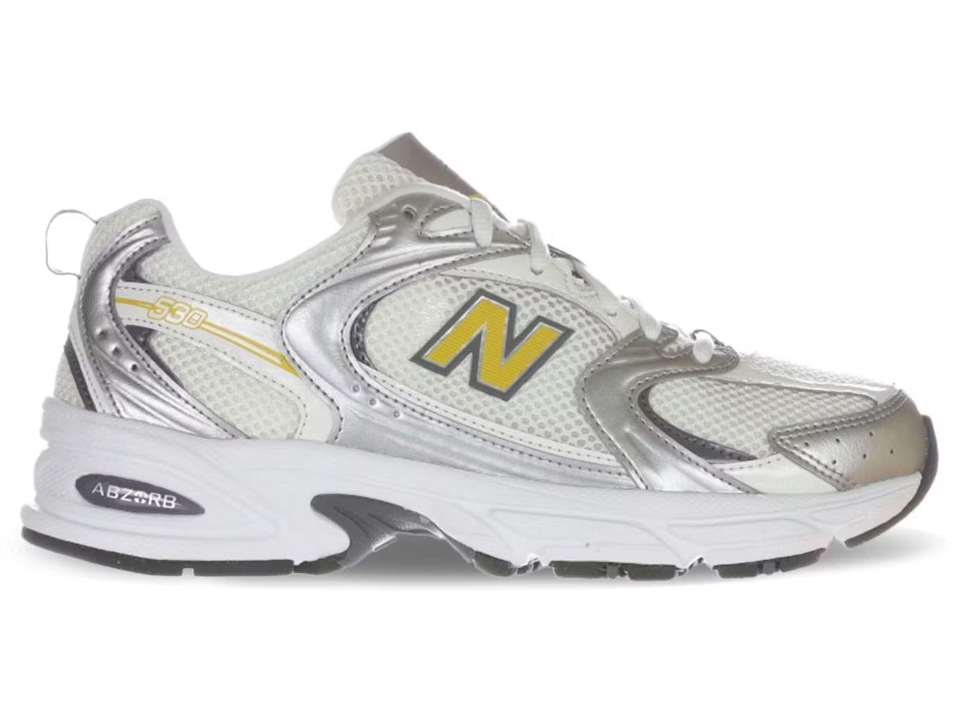 New Balance 530 Silver Yellow Metalic