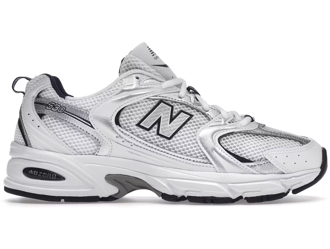 New Balance 530 White Silver Navy