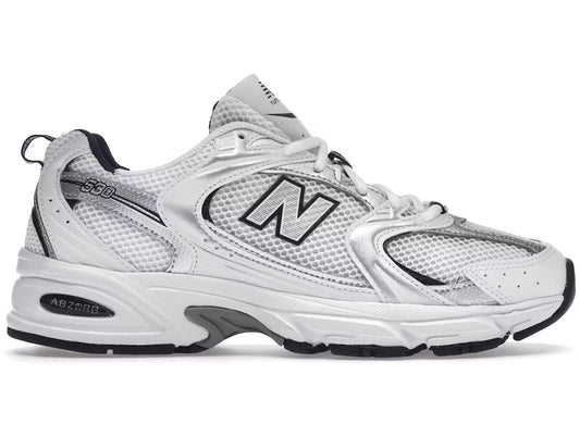New Balance 530 White Silver Navy